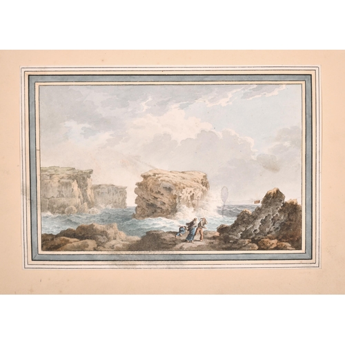 203 - Anton Schranz (1769-1839) Maltese. A Set of Six Views of Malta, Corfu and Ithaca, Watercolour, Inscr... 