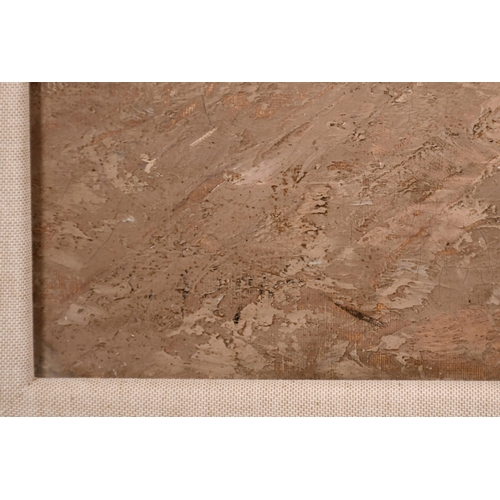 228 - Karl Wagner (1839-1923) German. A Harbour Scene with Figures with Moored Boats beyond, Oil on Canvas... 