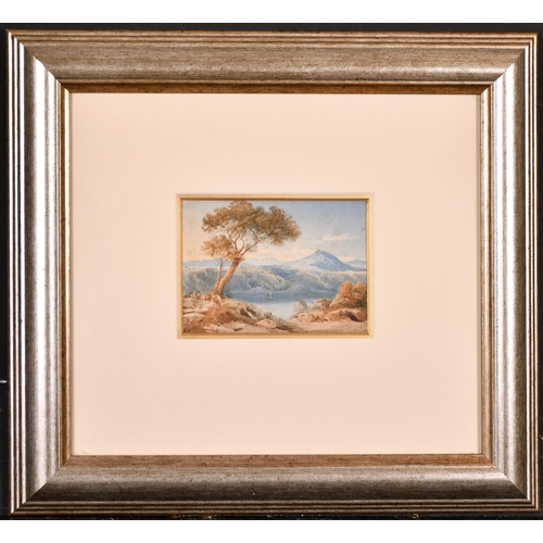 63 - Circle of Anthony Vandyke Copley Fielding (1787-1885) British. A Mountainous River landscape with Sh... 