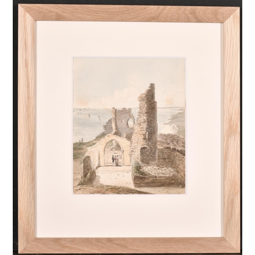 72 - 19th Century English School. 'Scarborough Castle', Watercolour, Inscribed, 8.5