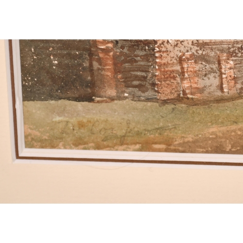 75 - David Cox Jnr (1809-1885) British. An Alpine Town Scene, Watercolour, Signed, 11.25