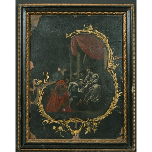 52 - 19th Century Italian School. Religious Scene, Oil on Copper, 9