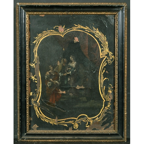 52 - 19th Century Italian School. Religious Scene, Oil on Copper, 9