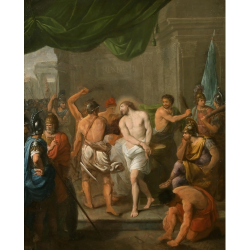 56 - Attributed to Charles Le Brun (1619-1690) French. The Flagellation of Christ, Oil on Canvas, in a Fi... 