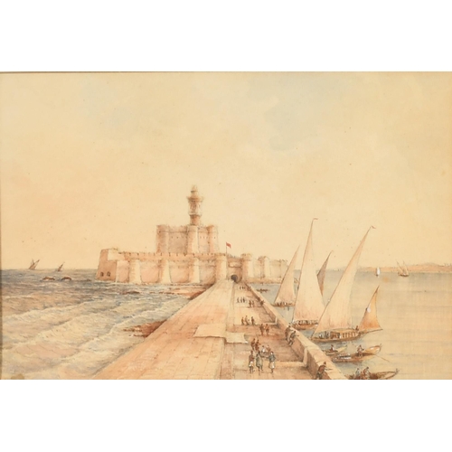 106 - James Stoddart (1813-1892) British. A Middle Eastern Scene, Watercolour, 6.75