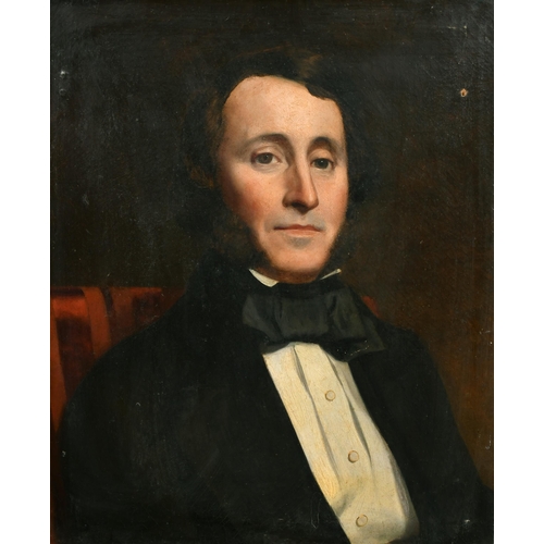 66 - 19th Century English School. Bust Portrait of a Man, Oil on Canvas, Unframed 24
