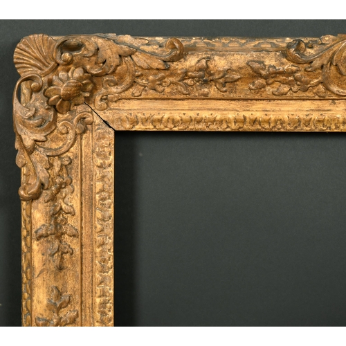 18th Century English School. A Carved Giltwood Frame, with swept and