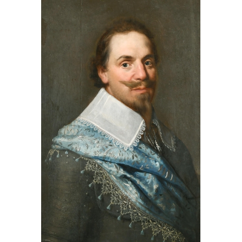 58 - Circle of Michiel Jansz van Mierevelt (1567-1641) Dutch. Portrait of a Gentleman, Oil on Panel, Date... 