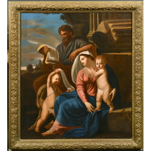 62 - Manner of Raffaello Santi 'Raphael' (1483-1520) Italian. The Holy Family with the Infant St John the... 