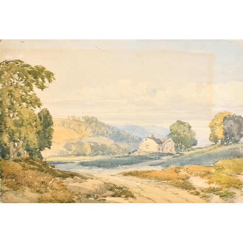 66 - John Callow (1822-1878) British. An Extensive Landscape, Watercolour, Mounted Unframed 6.75