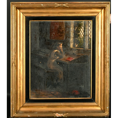 190 - F.J. Sternberg (19th Century) European. Contemplation, Oil on Canvas, Signed and Dated '88, 18