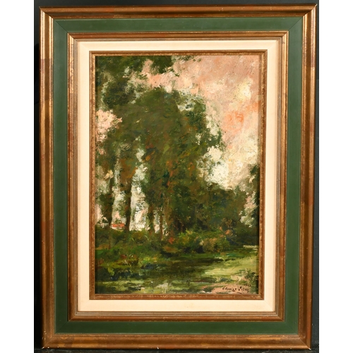 193 - Charles Lebon (20th Century) French. A Landscape, Oil on Board, Signed and Dated 1923, 17.75