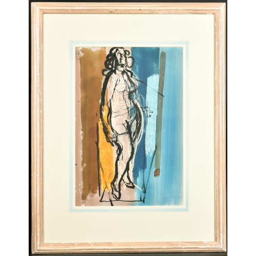 250 - John Piper (1903-1992) British. A Standing Nude, Ink and Wash, Studio Stamp, 18.75