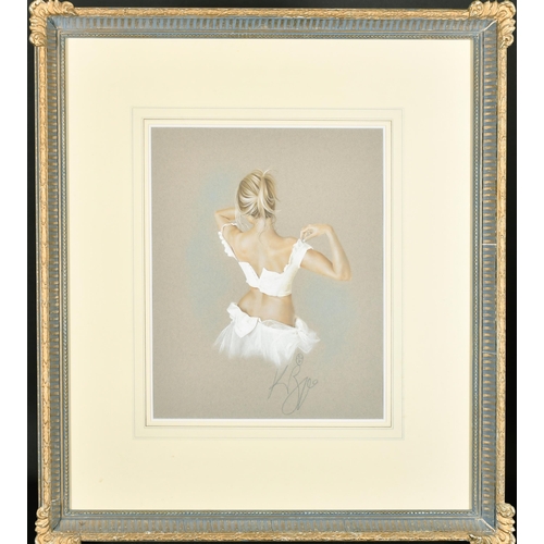 290 - Kay Boyce (20th-21st Century) British. Study of a Girl Undressing, Watercolour, Signed in Pencil, 15... 