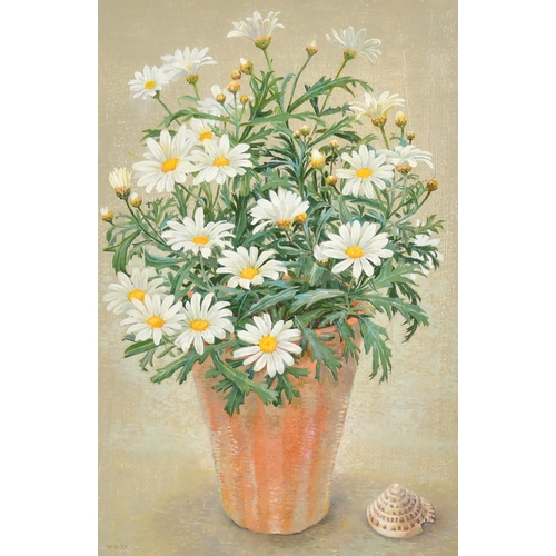 298 - Val Archer (1946-    ) British. 'Daisies', Oil on Board, Signed with Initials and Dated '97, and Ins... 