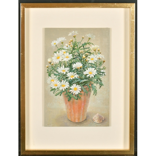 298 - Val Archer (1946-    ) British. 'Daisies', Oil on Board, Signed with Initials and Dated '97, and Ins... 