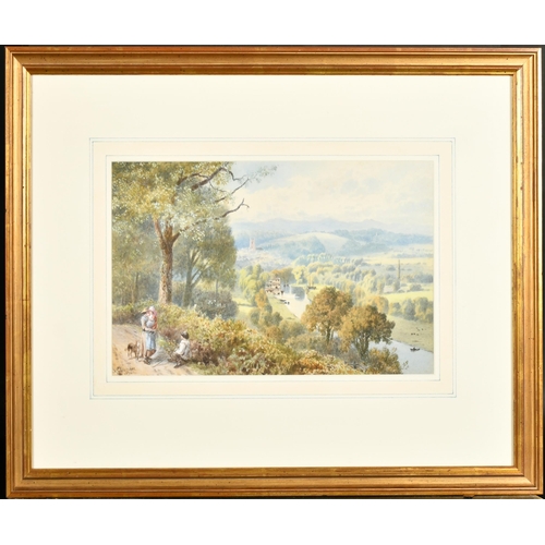 83 - Francis George Coleridge (1838-1923) British. 'Totnes', Watercolour, Signed and Dated 1874, and Insc... 