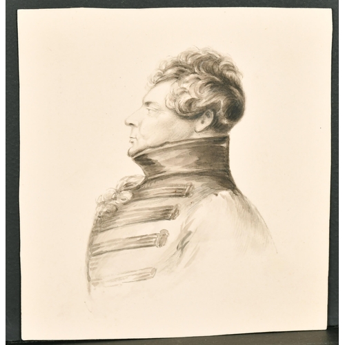 9 - Early 19th Century English School. Bust Portrait of George IV, Watercolour, Unframed, 4.5