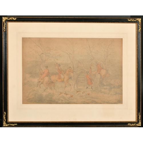 156 - Henry Alken (1785-1851) British. A Hunting Scene, Watercolour and Pencil, Signed, 10.5