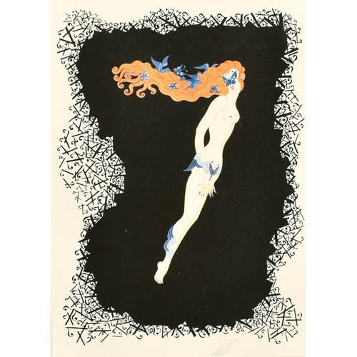 205 - Romain de Tirtoff 'Erte' (1892-1990) Russian/French. A Naked Girl playing with a Ball, Serigraph, 9.... 