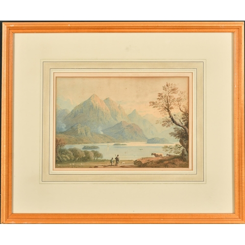 24 - John Varley (1778-1842) British. A Highland River Landscape, Watercolour, Signed and Dated 1834, 6.7... 