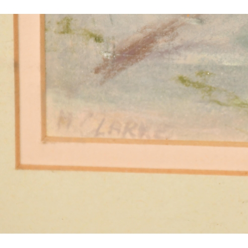 267 - Margaret Clarke (1888-1961) Irish. Figures in a Rowing Boat, Pastel, Signed, and Inscribed verso, 6.... 