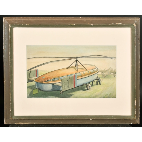 268 - William George Chitty (19th-20th Century) British. A Lifeboat Glider, Watercolour, Signed, 9.5