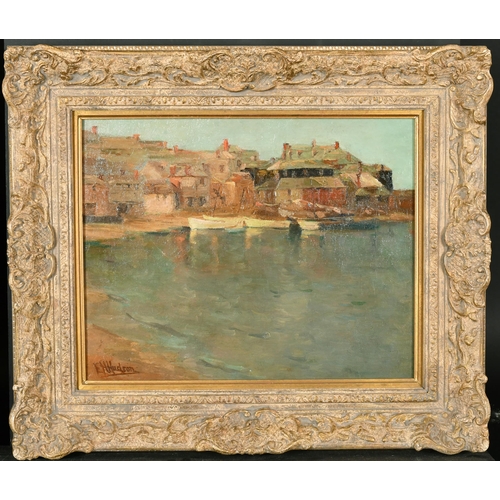 302 - Edith Hannah Hudson (1853-1920) British. 'St Ives Harbour', Oil on Canvas, Signed, 12.25