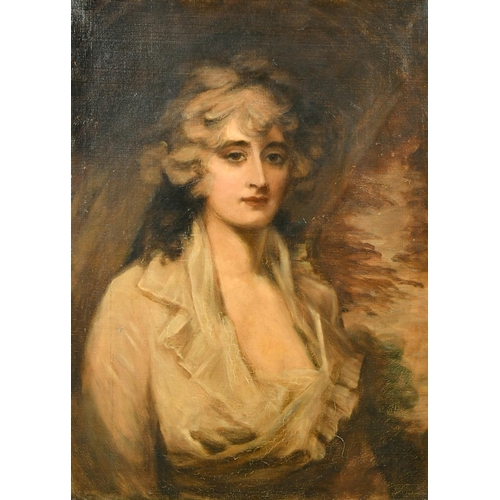 35 - After Henry Raeburn (1756-1873) British. Portrait of Mrs Campbell, Oil on Canvas, 28.75