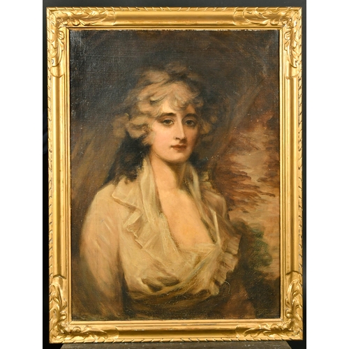 35 - After Henry Raeburn (1756-1873) British. Portrait of Mrs Campbell, Oil on Canvas, 28.75