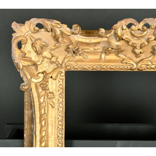 509 - 18th Century English School. A Carved Giltwood Frame, with swept and pierced centres and corners, ci... 