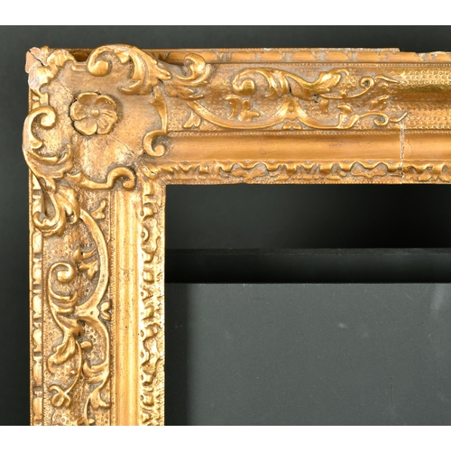 515 - 18th Century English School. A Carved Giltwood Frame, with swept corners, circa 1740, rebate 18.5