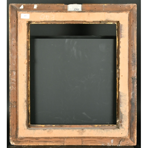 515 - 18th Century English School. A Carved Giltwood Frame, with swept corners, circa 1740, rebate 18.5