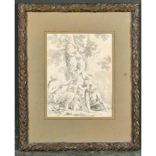 12 - Late 18th Century European School. Figures and Cherubs around a Tree, Pencil, Watercolour and Wash, ... 