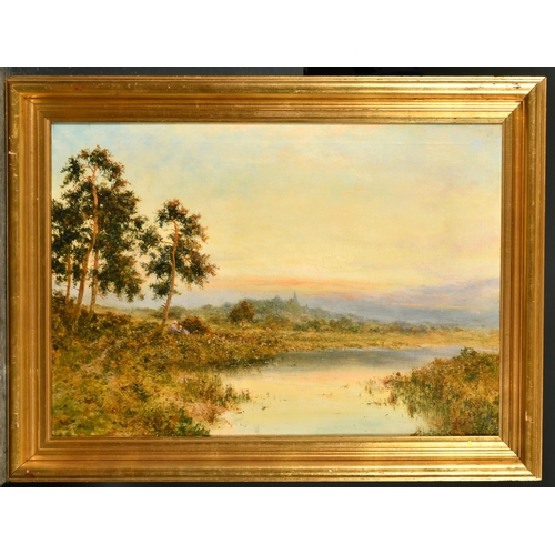 130 - Daniel Sherrin (1868-1940) British. A River Landscape, Oil on canvas, Signed, 20