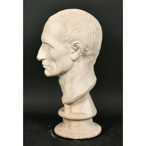 281 - 20th-21st Century English School. Bust Portrait of Caesar, Plaster, height 19.5