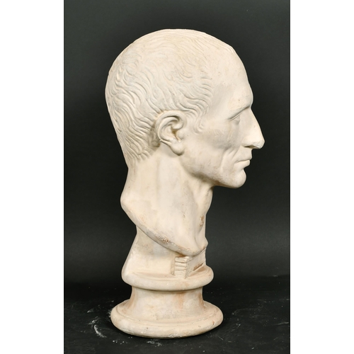 281 - 20th-21st Century English School. Bust Portrait of Caesar, Plaster, height 19.5