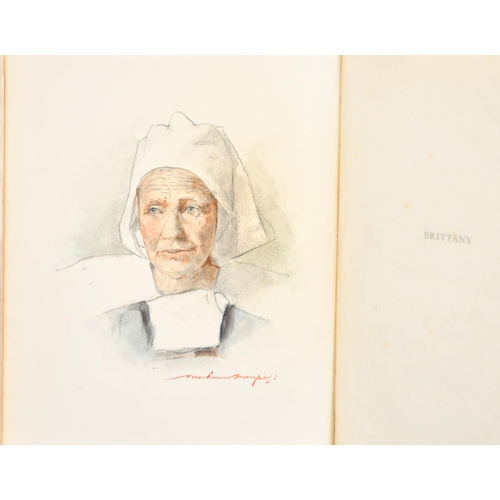 305 - Mortimer Luddington Menpes (1855-1938) British. Head Study of a Dutch Girl, Watercolour, Signed, 10.... 