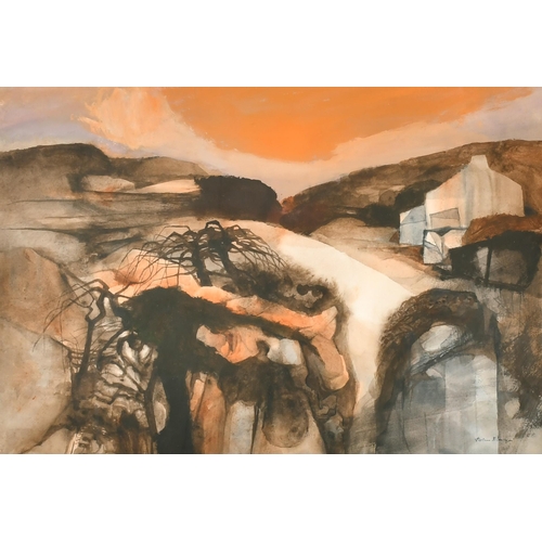 362 - John Elwyn (1916-1997) Welsh. A Welsh Landscape, Watercolour, Signed, 14.5