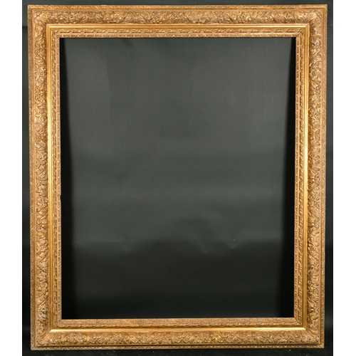 406 - Late 20th Century French School. A Carved Giltwood Running Pattern Frame, rebate 68