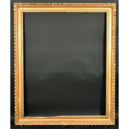 412 - Late 18th Century English School. A Carved Giltwood Hollow Gadroon Frame, rebate 50