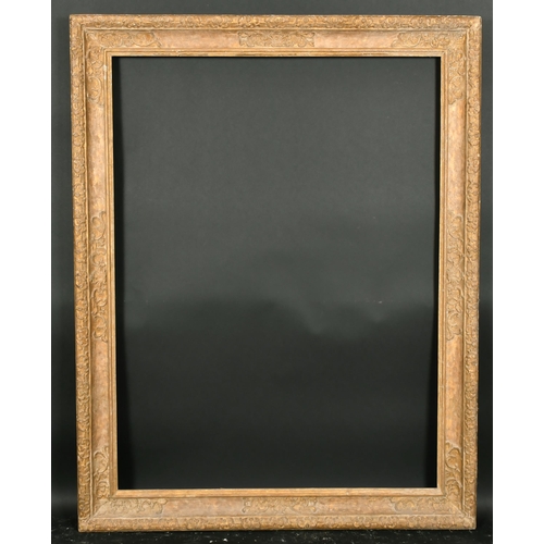 418 - Early 18th Century French School. A Carved Huguenot Giltwood Moulded Frame, rebate 48