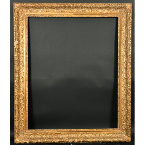 420 - 18th Century European School. A Gilt Composition Running Pattern Frame, rebate 45