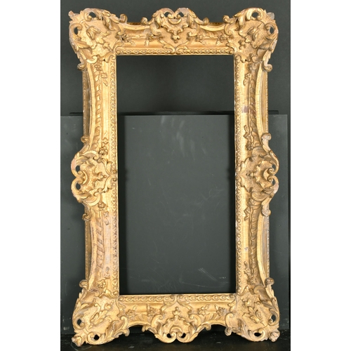 509 - 18th Century English School. A Carved Giltwood Frame, with swept and pierced centres and corners, ci... 