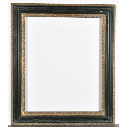 510 - 18th Century English School. A Carved Black and Giltwood Frame, with gilt on inner and outer edges, ... 