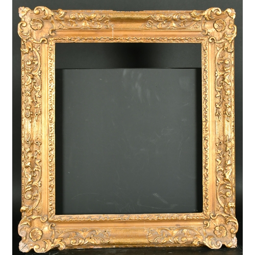 515 - 18th Century English School. A Carved Giltwood Frame, with swept corners, circa 1740, rebate 18.5