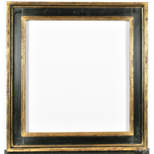 517 - Alexander G Ley & Son. A Reproduction Black and Gilt Cassetta Frame, rebate 16