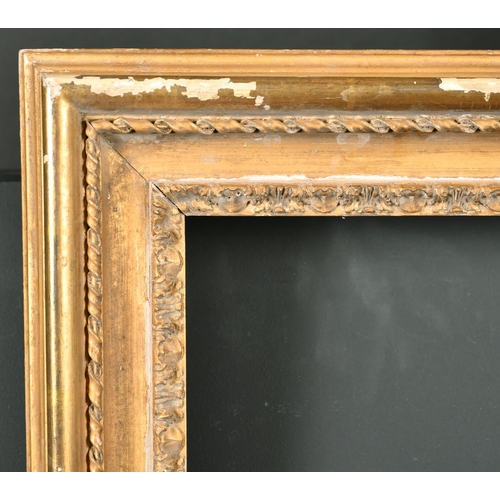 520 - 18th Century Italian School. A Carved Giltwood Frame, with a Carlo sight edge, rebate 15.75