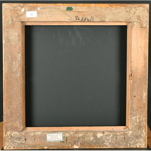 520 - 18th Century Italian School. A Carved Giltwood Frame, with a Carlo sight edge, rebate 15.75