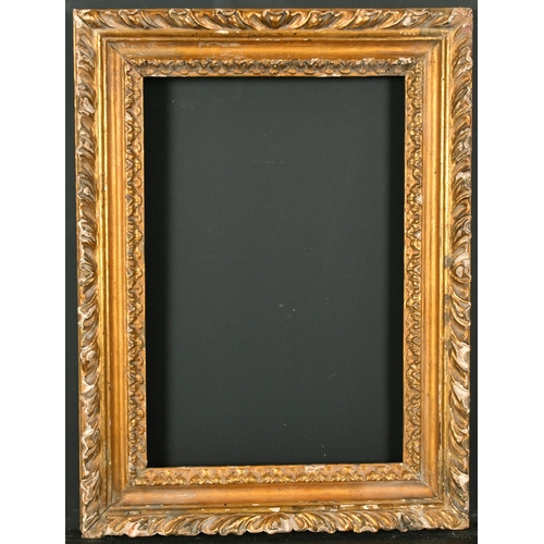 524 - 18th Century European School. A Carved Giltwood Italian Moulded Frame, rebate 13.25